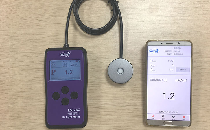 紫外輻照計配手機APP 紫外輻照計配手機APP