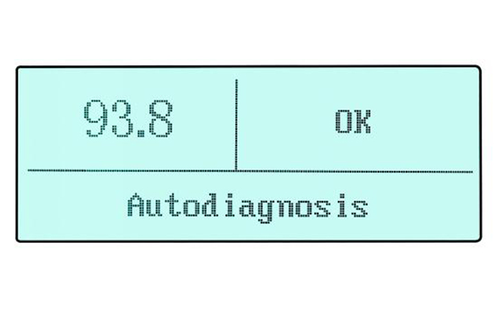 光澤度儀自檢完成界面